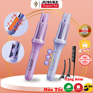 Máy uốn tóc xoăn tự động size 32 mm JUSUKE tích hợp ion âm giúp bóng mượt giữ nếp lâu bảo hành 1 năm
