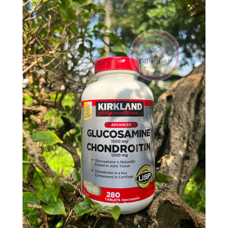 VIÊN GLUCOSAMIN VÀ CHONDROITIN 280 VIÊN KIRKLAND MỸ