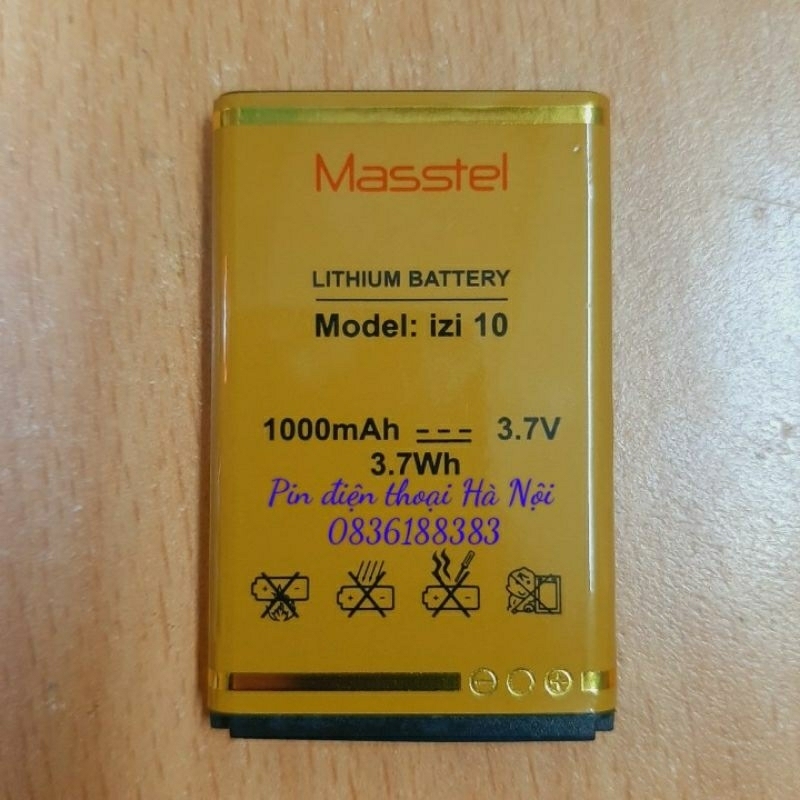 Pin Masstel Izi 10 4G- Chính hãng- Bảo hành 6 tháng