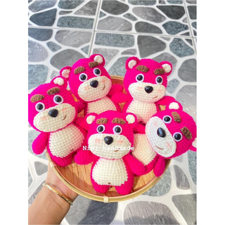 Gấu dâu bằng len