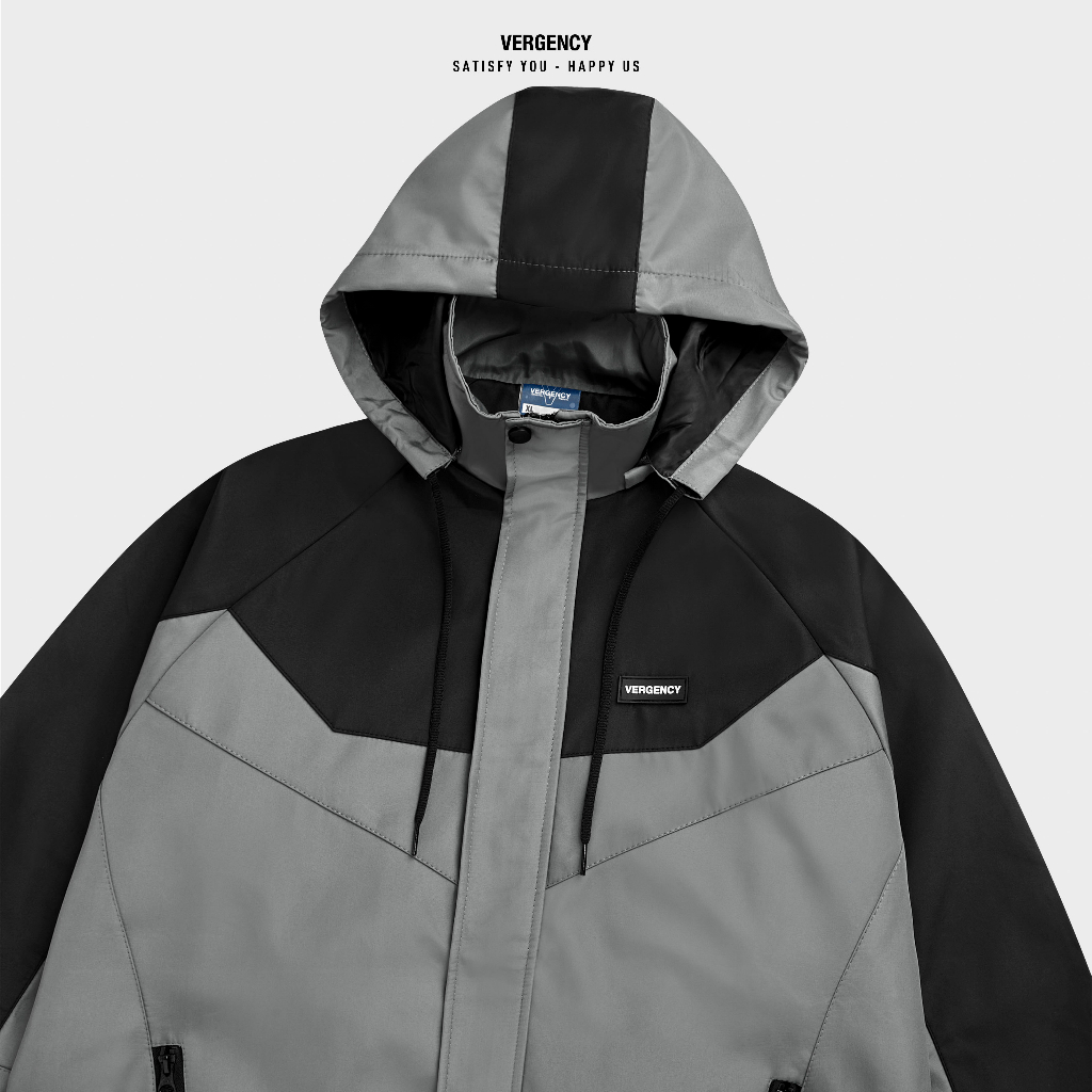 Áo jacket Vergency nam nữ Mix JK02/ Gray