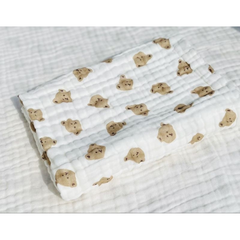Khăn Tắm Xô Nhăn 6 Lớp Bảng Hàn Loại Đẹp 100*110