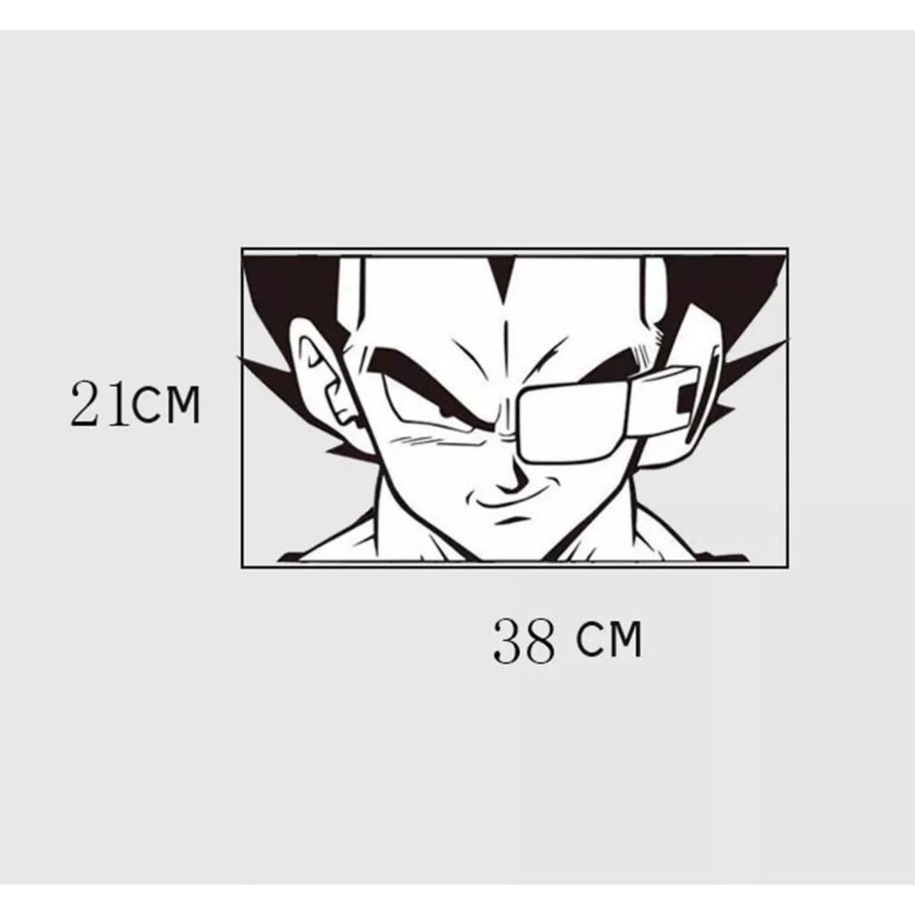 Miếng dán trang trí máy lạnh thiết kế nhân vật Vegeta hoạt hình Dragon Ball