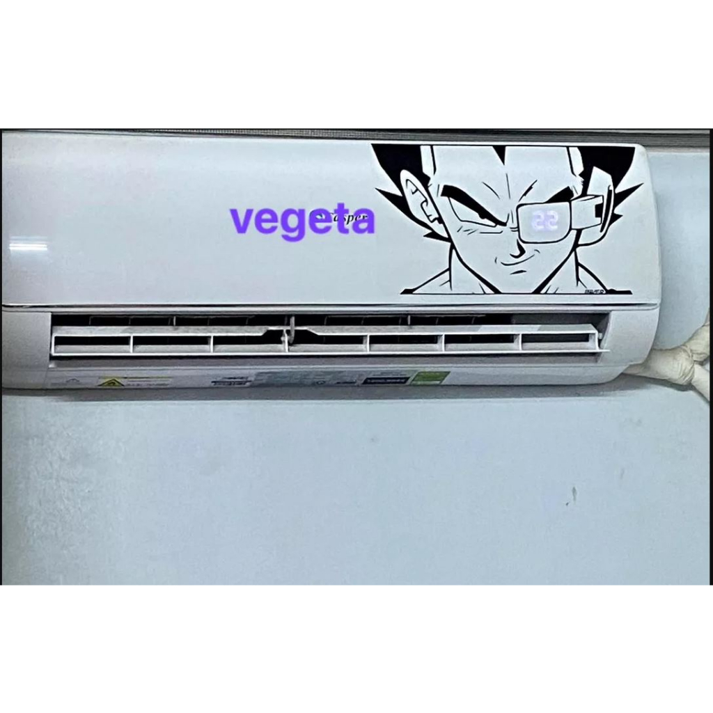Miếng dán trang trí máy lạnh thiết kế nhân vật Vegeta hoạt hình Dragon Ball
