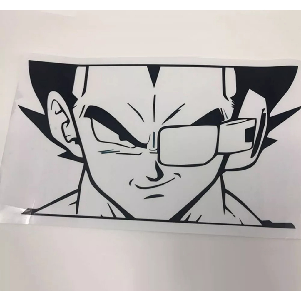 Miếng dán trang trí máy lạnh thiết kế nhân vật Vegeta hoạt hình Dragon Ball