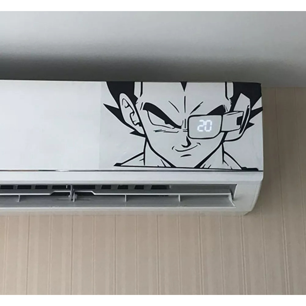 Miếng dán trang trí máy lạnh thiết kế nhân vật Vegeta hoạt hình Dragon Ball