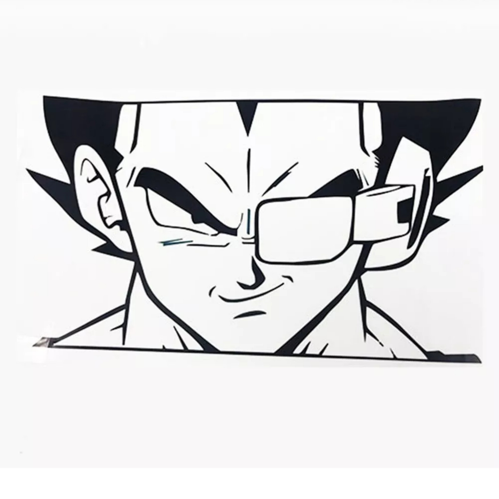 Miếng dán trang trí máy lạnh thiết kế nhân vật Vegeta hoạt hình Dragon Ball