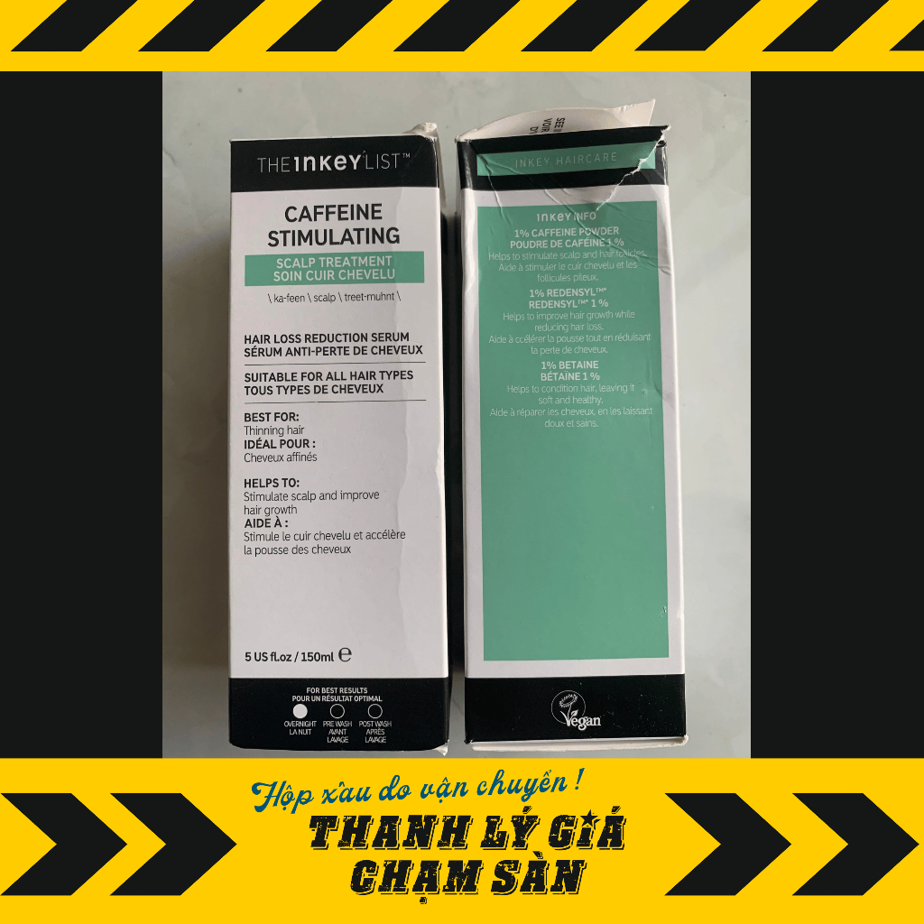 Tinh chất dưỡng tóc ban đêm The Inkey List Caffein Stimulating Scalp Treatment Soin Cuir Chevelu - 150ml