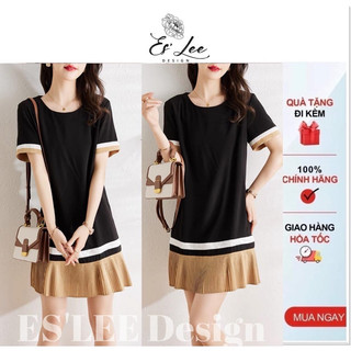Đầm xuông bigsize dạo phố ES' LEE. Chất vải Manggo Hàn mềm mát, co giãn.