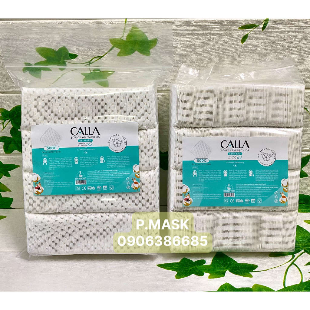 Bông Tẩy Trang Bạch Tuyết Merilynn Hạt Massage gói 500g