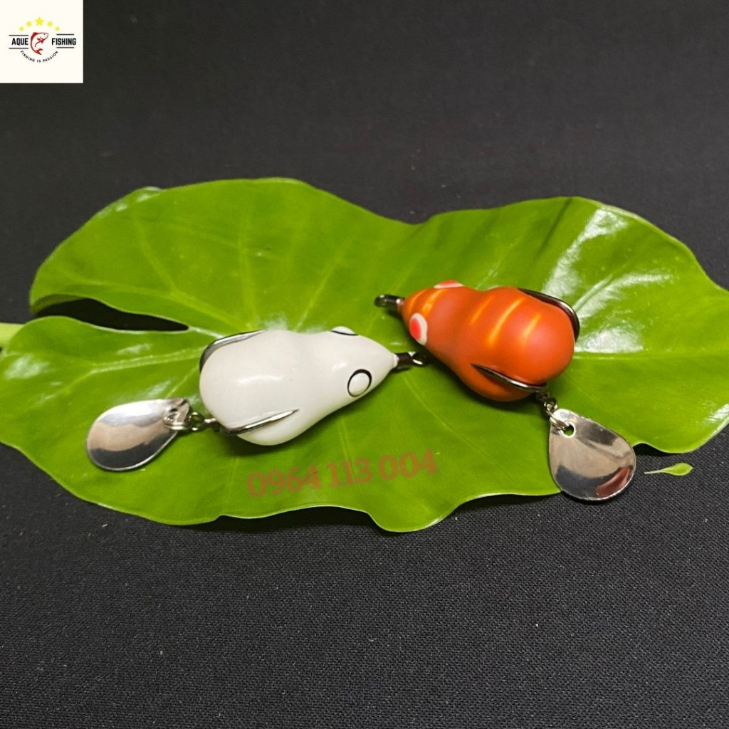 Nhái hơi F1 F2, mồi giả câu lure cá lóc size 3.8cm nặng 7g-10g chất lượng giá rẻ Aque fishing