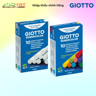 Phấn Viết Bảng Không Bụi Nhập Khẩu Pháp GIOTTO Robercolor 538700 - 538900 - Trắng/Màu