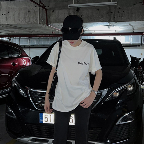 Áo thun unisex form rộng tay lỡ PERFECT Premium 100% Cotton Basic Tee dày dặn dành cho nam và nữ