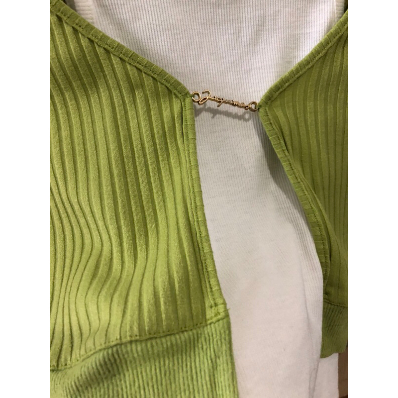 Nobrand - Áo cardigan croptop kèm áo ba lỗ