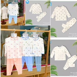 (DTAV2_3) Bộ quần áo dài tay sợi tre avaler cho bé từ 2 _3 tuổi