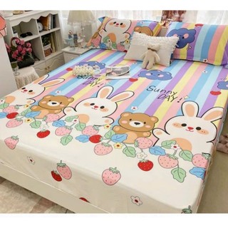 Sét drap ga gối 3 món mẫu cầu vồng mới