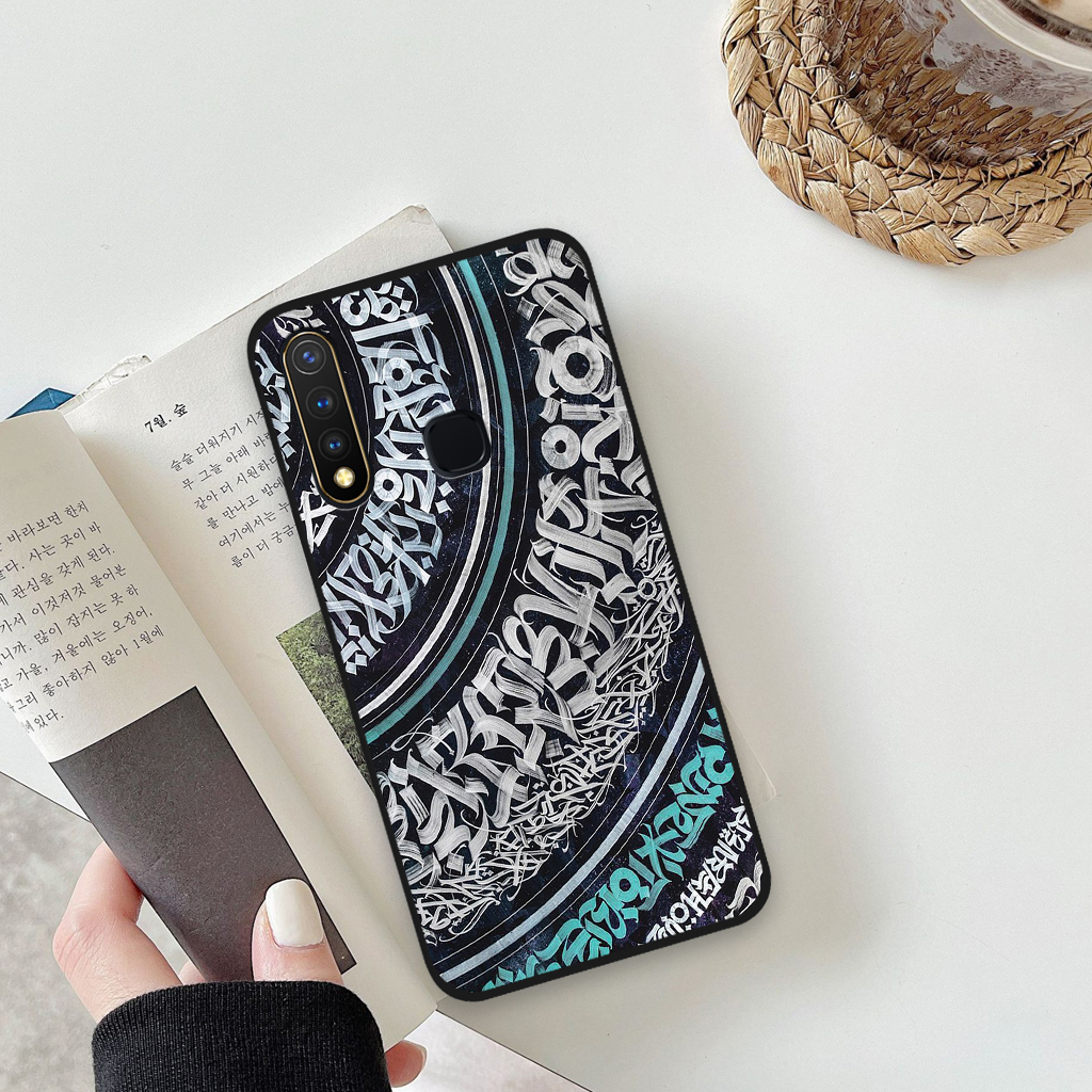 Ốp lưng Vivo Y19 / Vivo 1915 họa tiết sọc kẻ thương hiệu, giả da thời trang