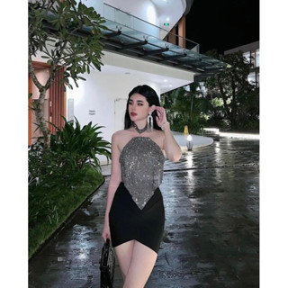  ÁO LẤP LÁNH ĐÍNH ĐÁ - ÁO CỔ YẾM - ÁO BLING - ÁO YẾM RỜI 