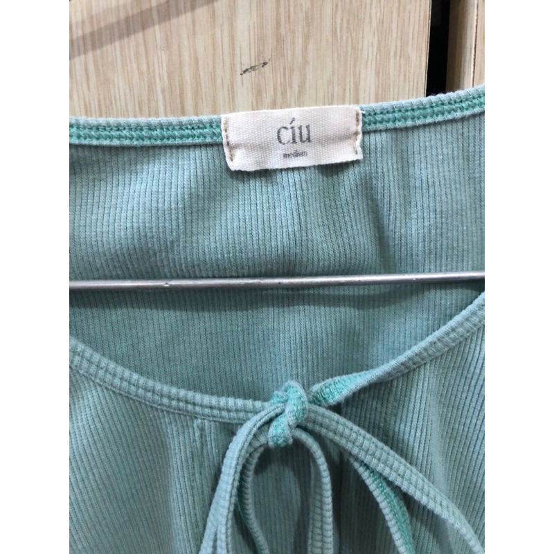 CÍU - Áo cardigan croptop cột dây