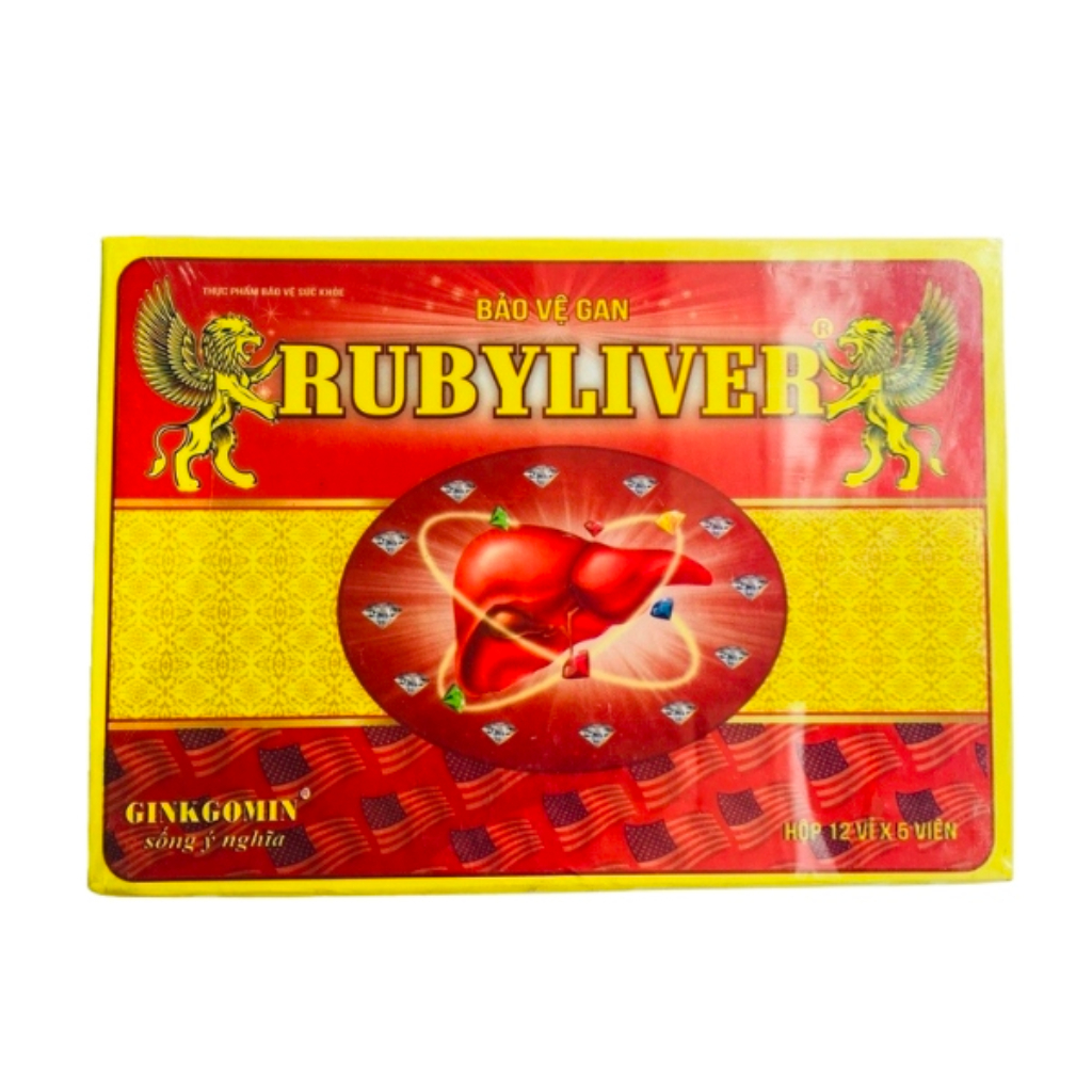 Viên uống bổ gan Ruby Liver hộp 60 viên – Giúp thanh nhiệt, giải độc, mát gan