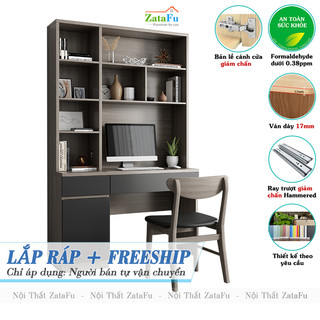 Bàn học có kệ sách đơn giản blv-49 zatafu
