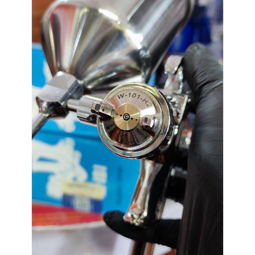 Súng phun sơn w101 , súng phun sơn chính hãng TAMATEET đầu phun H2 1,3