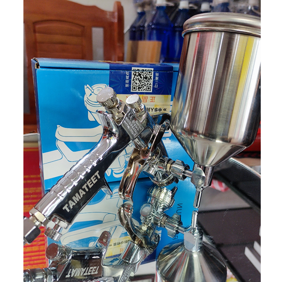 Súng phun sơn w101 , súng phun sơn chính hãng TAMATEET đầu phun H2 1,3