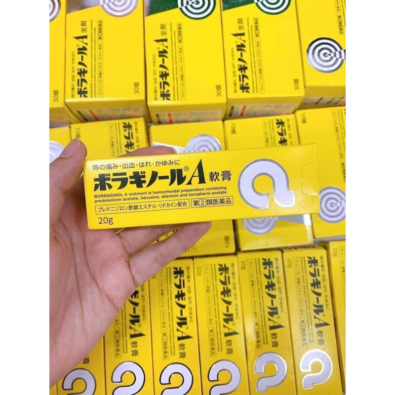 Kem Bôi Trĩ Chữ Borraginol A 20g Nhật Bản