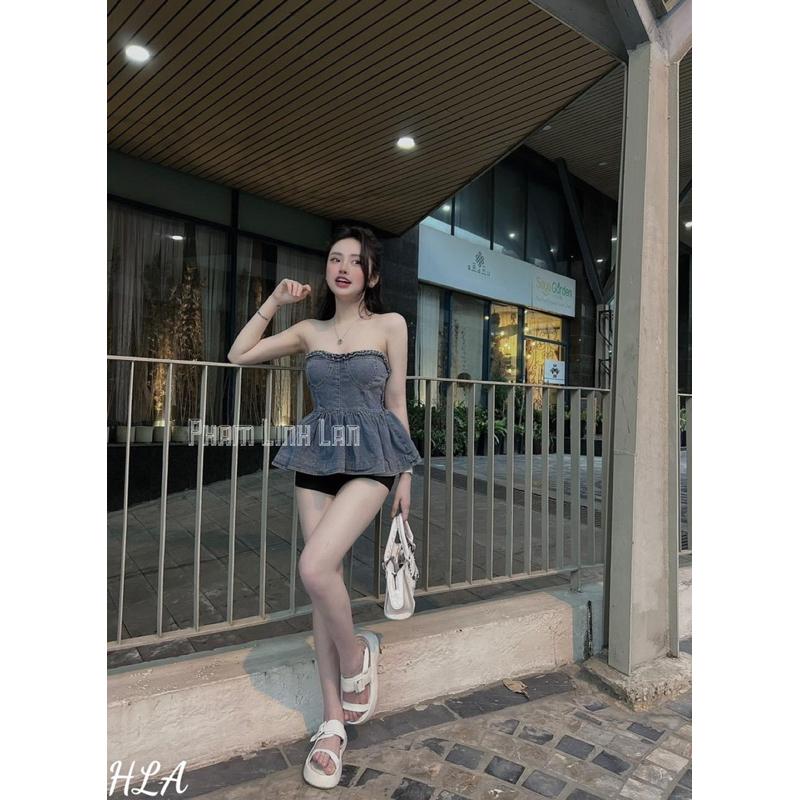 Áo bò cúp ngực fom xòe