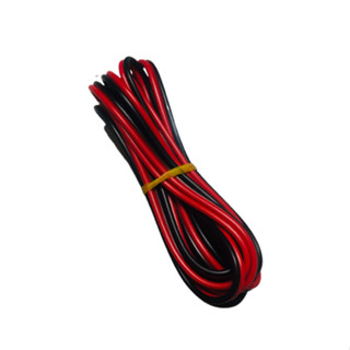 3 Mét dây điện đôi 0,5mm màu đen/đỏ lõi đồng nhiều sợi