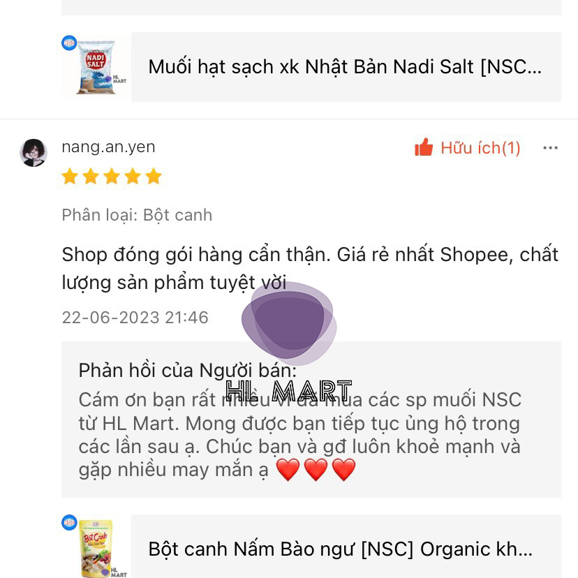 Bột canh Nấm Bào ngư  Organic không mì chính làm từ muối biển nhạt/ tốt cho người cao huyết áp, tiểu đường, ug thư