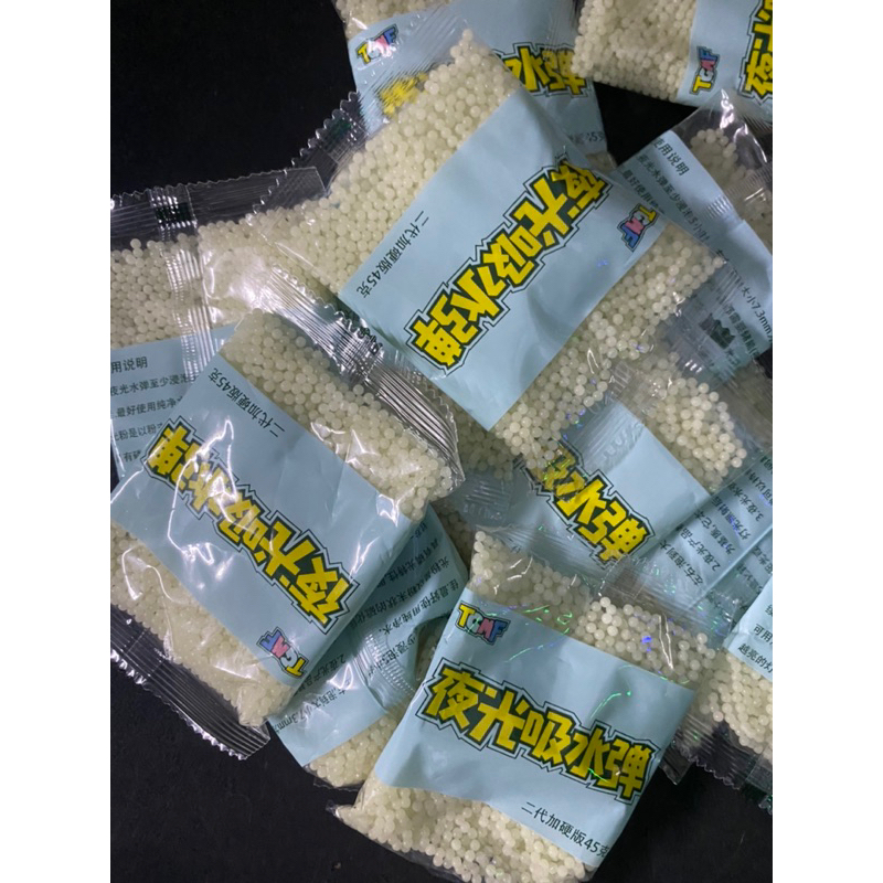 Hạt Nở Ngâm Nước Dạ Quang 7-8mm gói Tròn đều