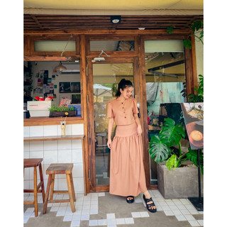 Set đầm dài thanh lịch
