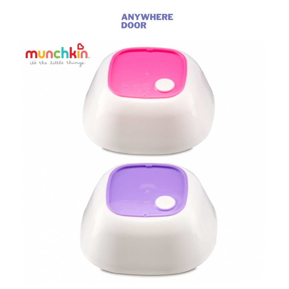 Bộ 2 bát Munchkin đế bọc nhựa TPE chống trơn trượt cho bé ăn dặm