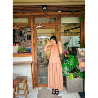 Set đầm dài thanh lịch
