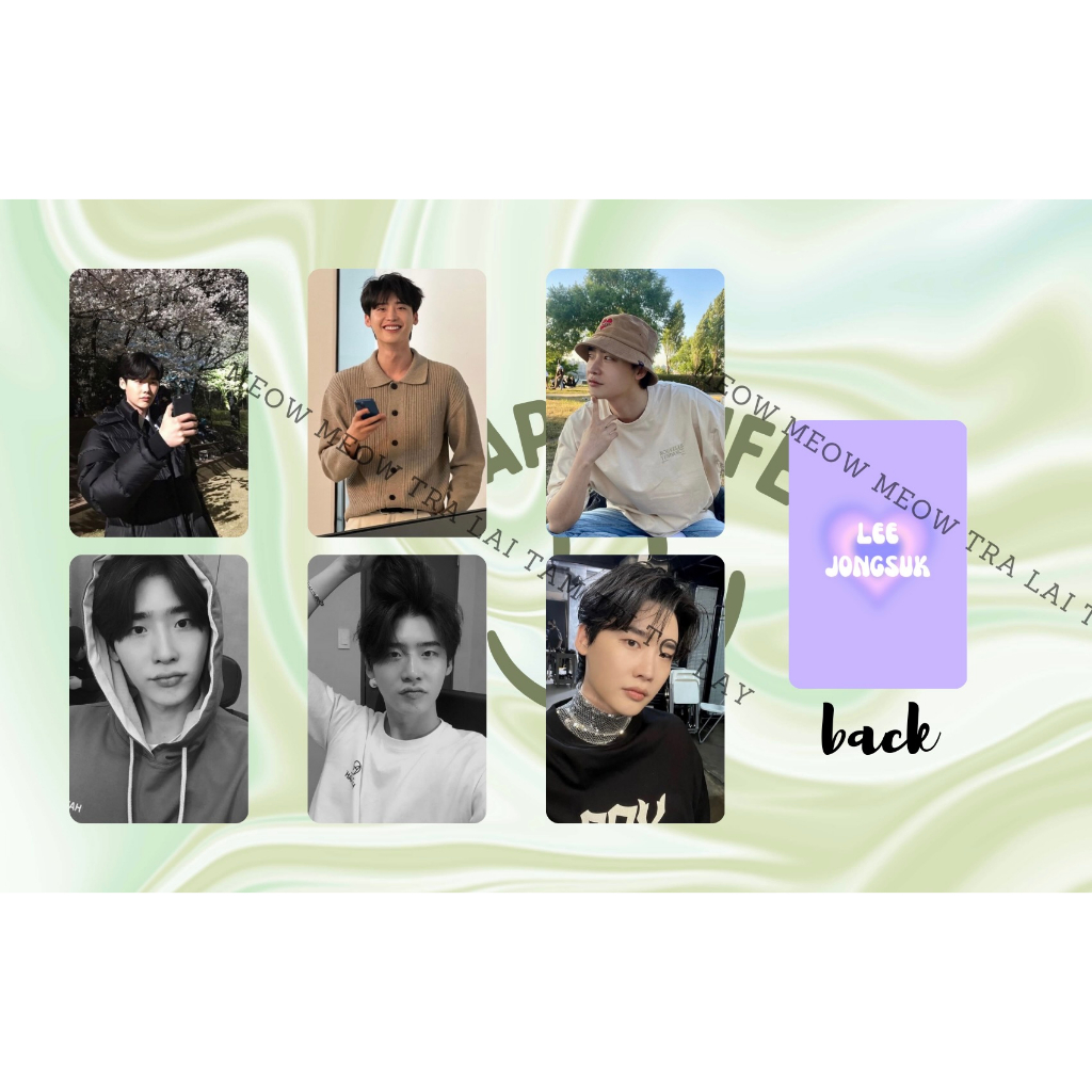 Set card bo góc Lee Jong Suk