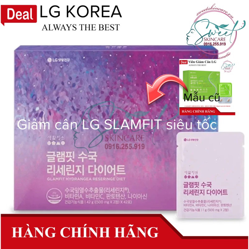 VIÊN UỐNG GIẢM CÂN LG SLAMFIT CODE DIET ALL IN ONE CUT CISSUS (4 HỘP)