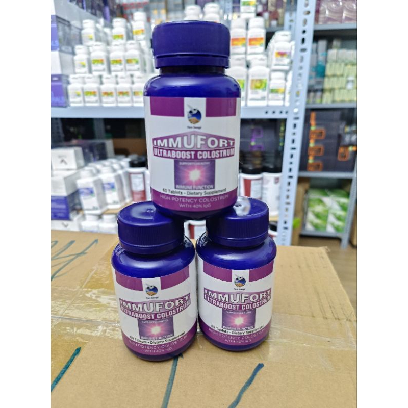 [ Kèm hóa đơn ] Viên Uống Immufort Ultraboost colostrum Sữa non alpha lipid 60viên.