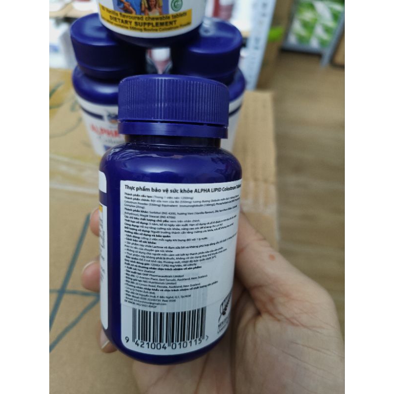 Sữa non dạng viên Colostrum Alpha Lipid sữa non giúp tăng cường kháng thể và tốt hệ tiêu hóa.