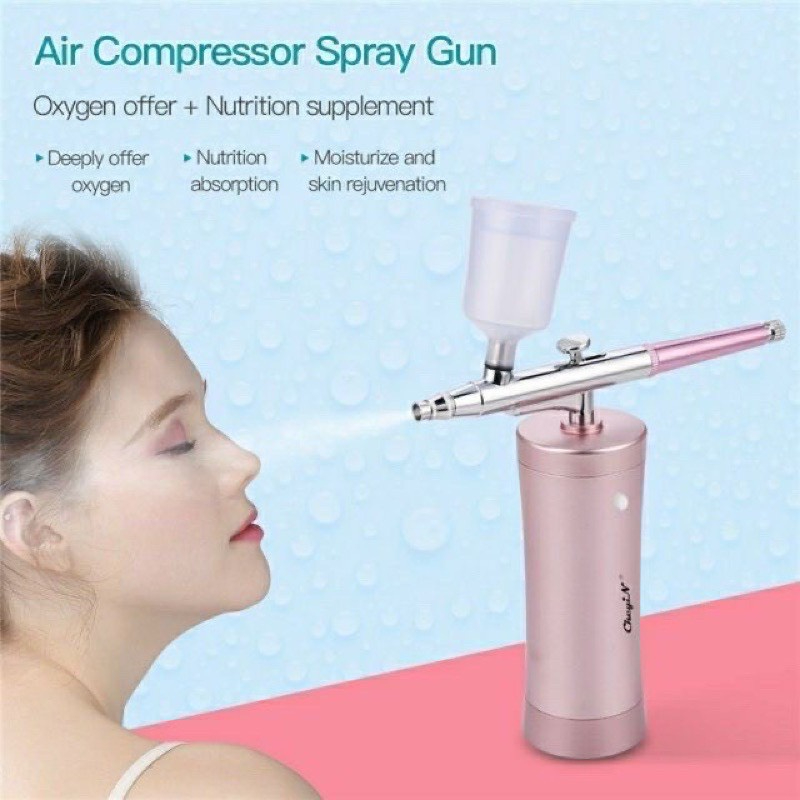 Súng phun oxy, máy phun sương tinh chất cho da bảo hành 12 tháng - Haispa