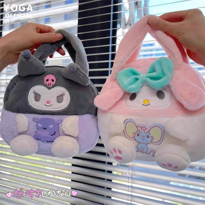 Túi Xách nhồi bông hình Kuromi Melody Cinnamoroll