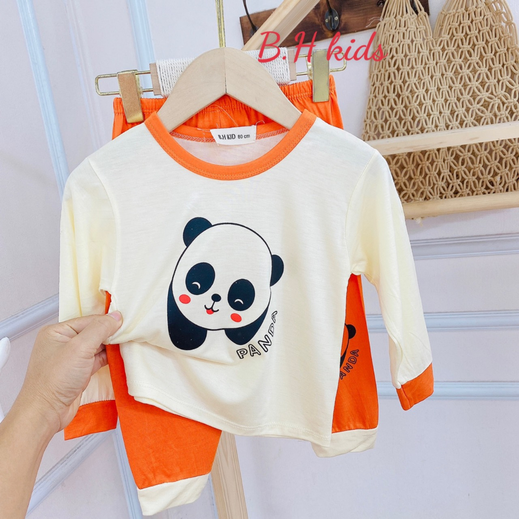 Bộ dài tay bé trai , bộ dài tay bé gái chất thun lạnh từ 6kg đến 16kg - jkids