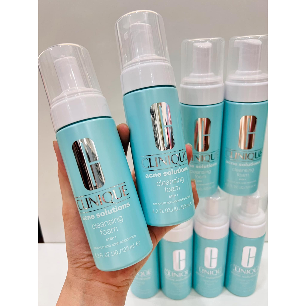 Sữa Rửa Mặt Tạo Bọt Giúp Giảm Mụn và Ngăn Ngừa Mụn Clinique Anti-Blemish Solutions Cleansing Foam 125ml