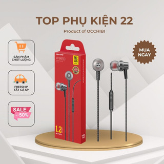 Tai nghe có dây YA03 chân 3.5mm chong on, co nut micro tich hop, dat cam 3.5mm topphukien22