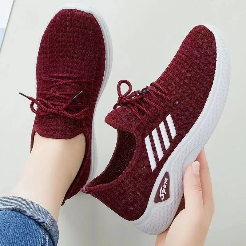 Giầy sneaker thể thao nữ Sport 029 nhiều màu 3 kẻ vải thoáng khí bền đẹp đi bộ, đi tập nhẹ êm chân - TN store