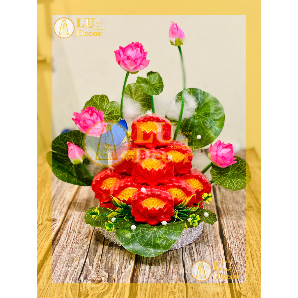Khay oản sen 9 dâng Phật | LU