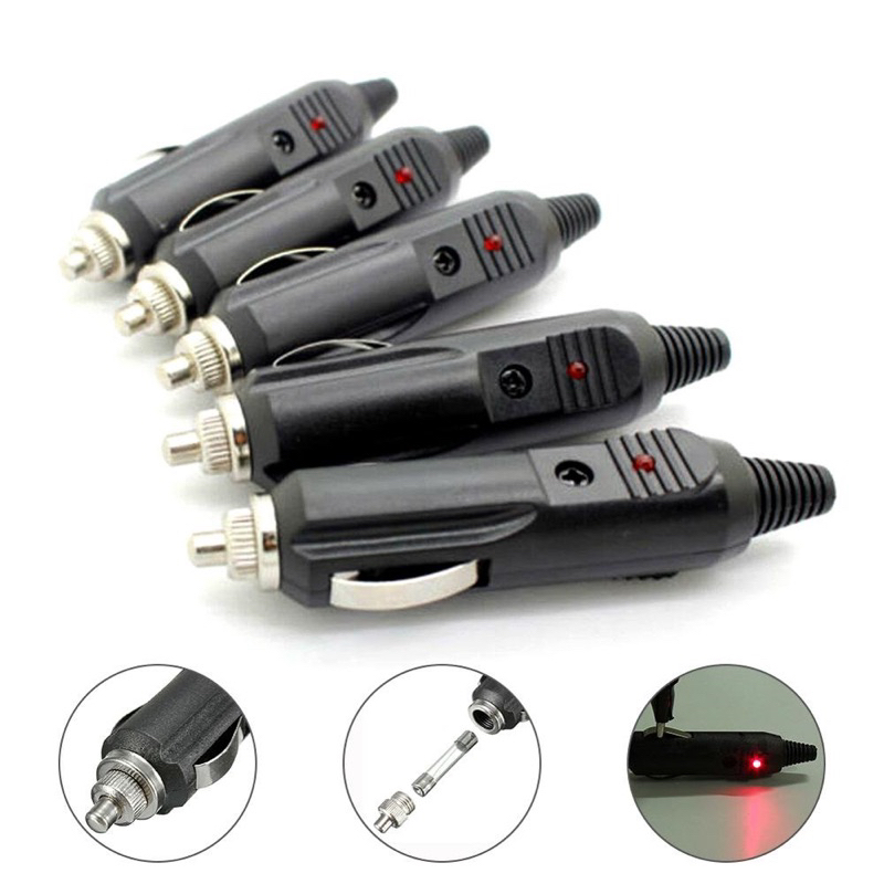 Jack Cắm Nguồn Điện Ôtô Xe Máy 12V-24V 120W Đuôi Đực, Jack Tẩu Cắm Trên Ô Tô Đầu Đực
