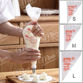 Túi bắt bông kem sần Master ~ 100 chiếc