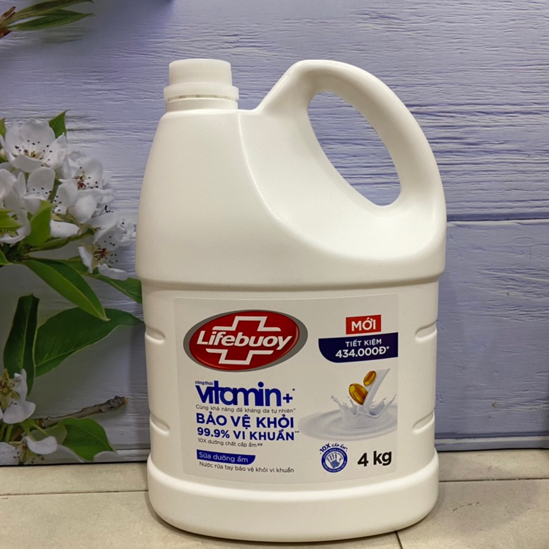 Nước Rửa Tay Lifebuoy Bảo Vệ Vượt Trội Can 4kg