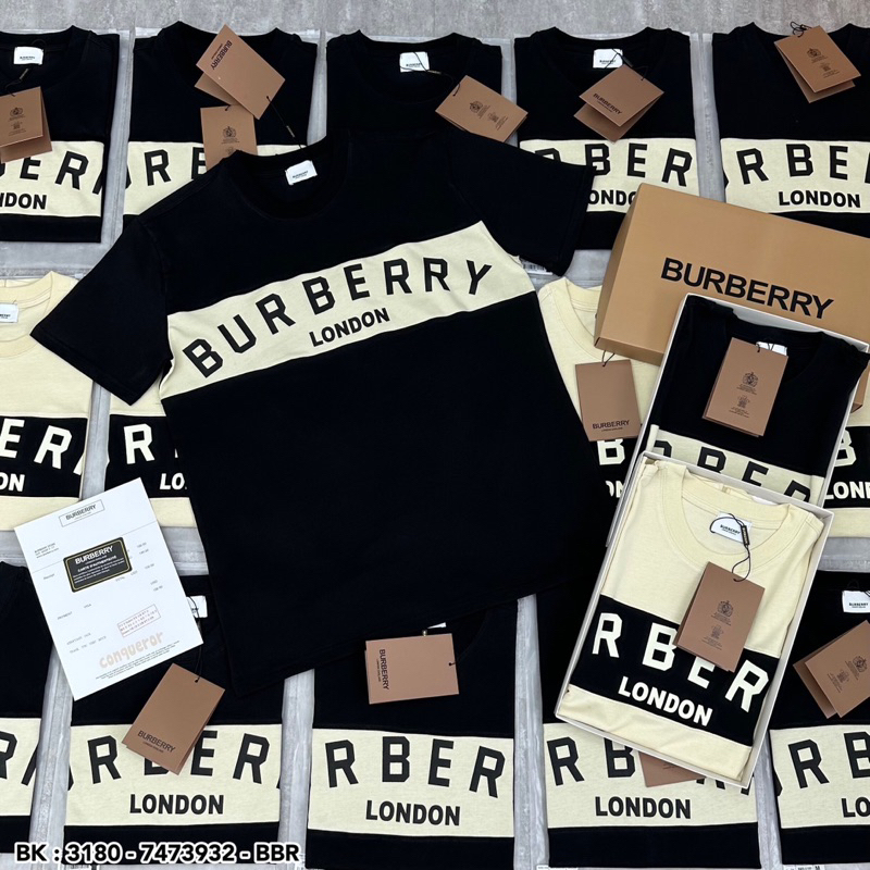 Áo thun BBR phối màu hàng chuẩn loại 1 full bao bì tag mác